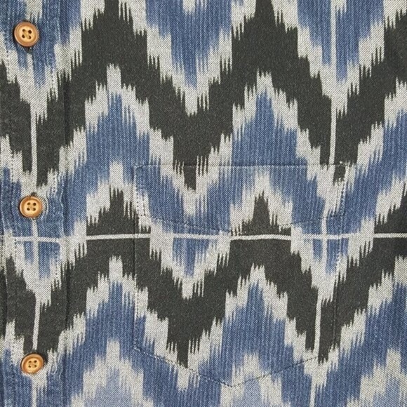 American Eagle Outfitters Shirt Mens Medium Blue Classic Fit Short Sleeve Casual - Picture 5 of 7